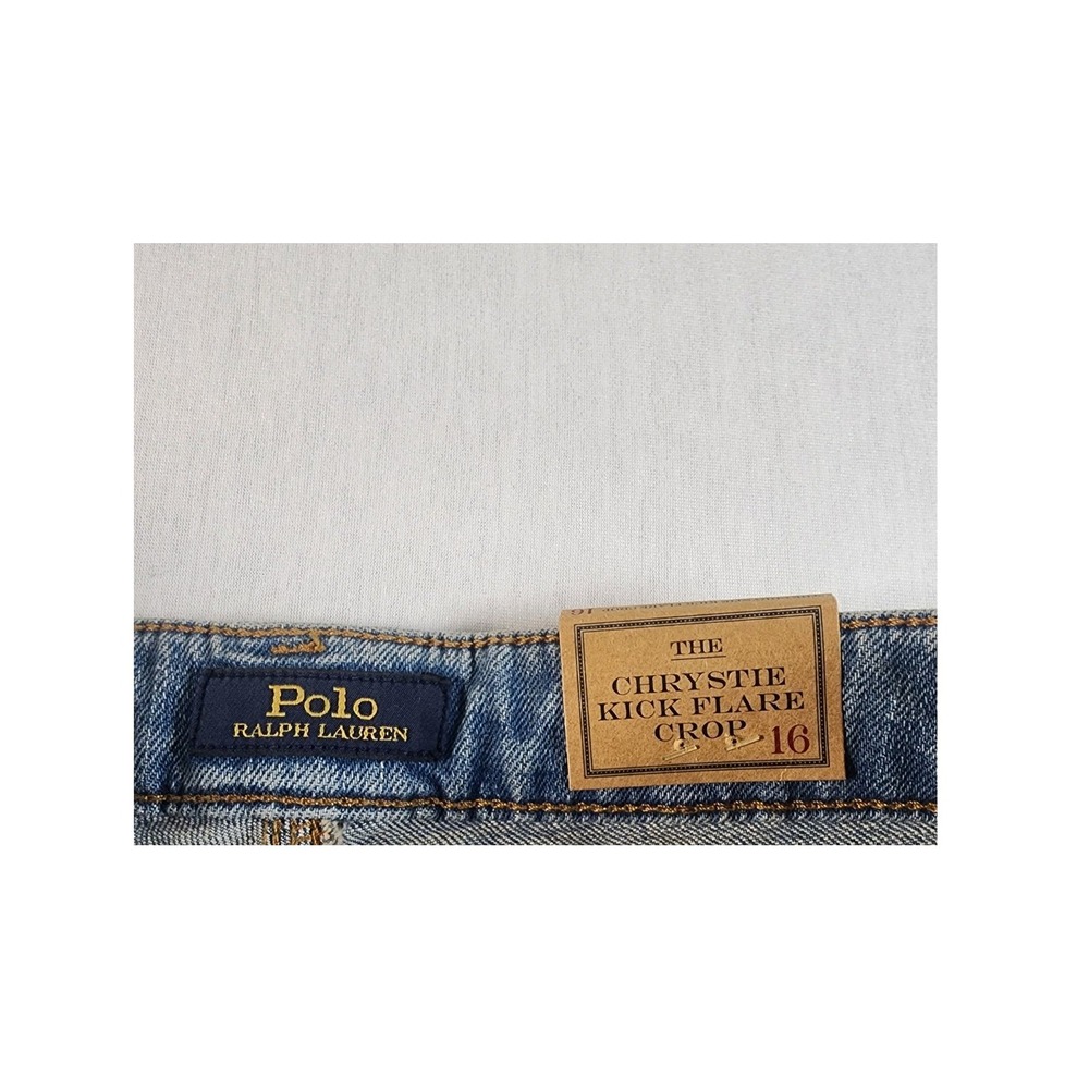 Polo by Ralph Lauren Kids Light Wash Denim Jeans with Embroidered Detail - Picture 8 of 16